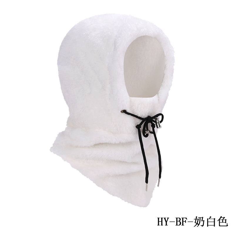Cross-border Autumn and Winter Outdoor Riding Mask Sports Windproof Cold-proof Warm Hat Scarf Double-sided Arctic Fleece Headgear Face Protection