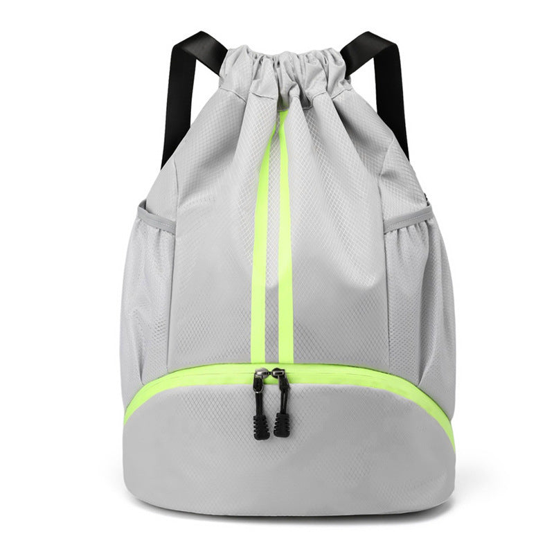 Basketball Bag, Swimming Bag, Dry and Wet Separation Swimsuit Storage Bag, Sports Backpack, Drawstring Backpack, Special for Swimming