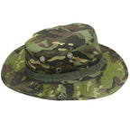 Camouflage Fisherman Hat Summer Hat with Windproof Rope Large Brim Sun Protection Hat Outdoor Hiking Fishing Sun Hat