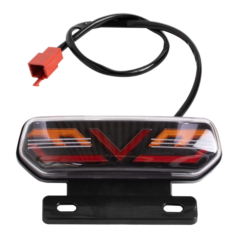 Factory wholesale electric car motorcycle tail light assembly 12V with bracket LED horse racing three-in-one driving tail light