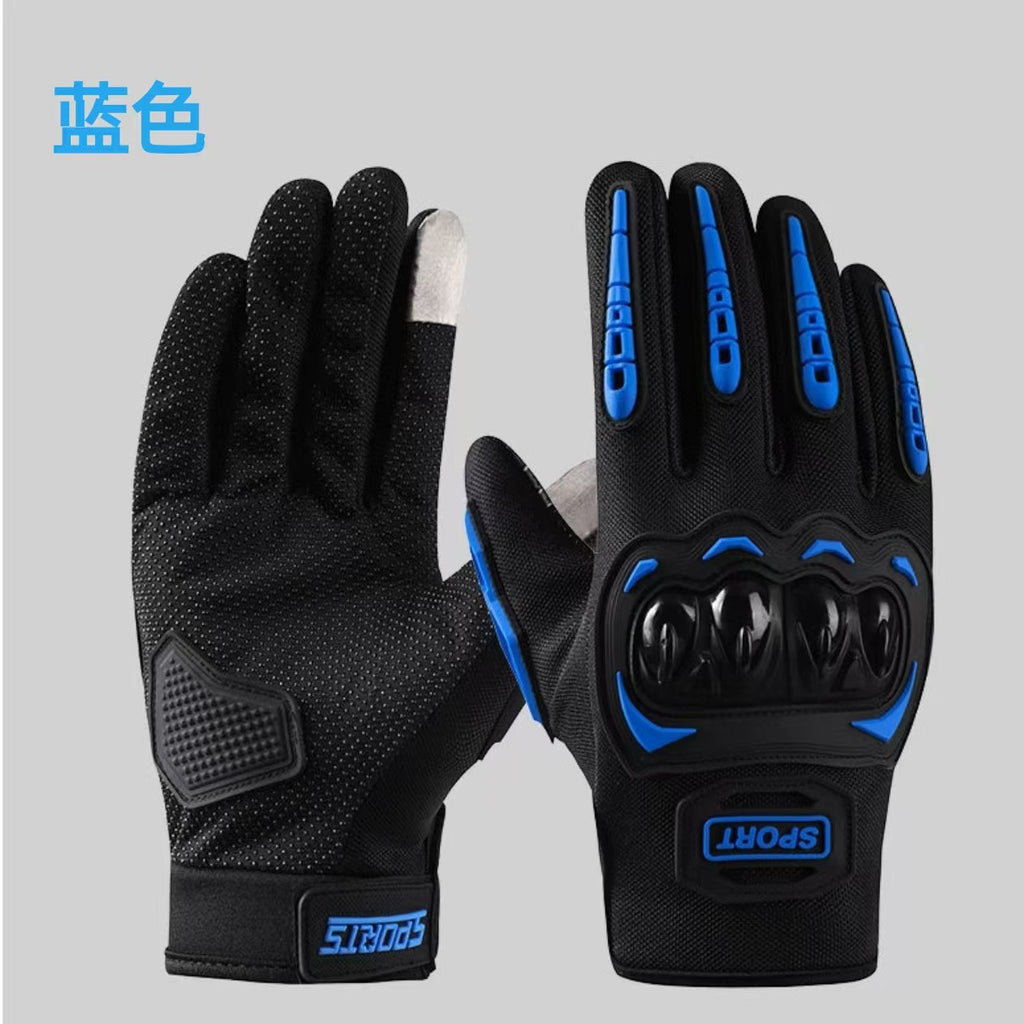 Motorcycle Riding Gloves for Men and Women, All-Season Motorcycle Off-Road Hard-Shell Anti-Fall and Anti-Slip Half-Finger Tactical Gloves