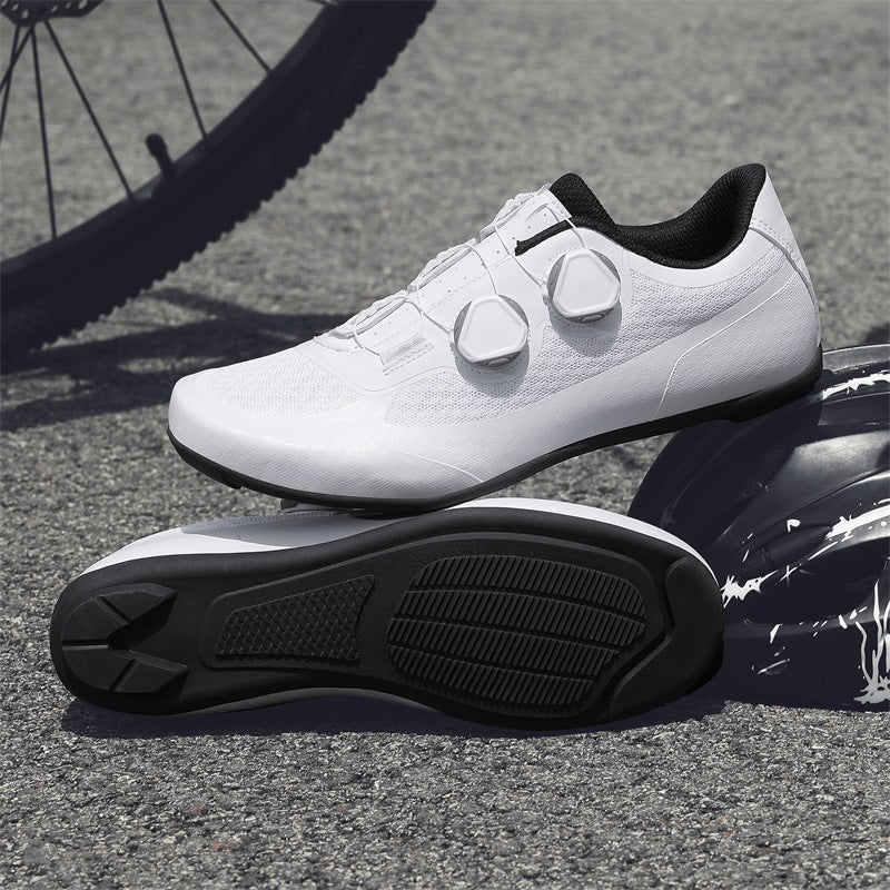 Cross-Border Foreign Trade Summer Breathable Mesh Cycling Shoes Cycling Shoes for Men and Women Road Bike Lock Shoes Bicycle Lock-Free Shoes