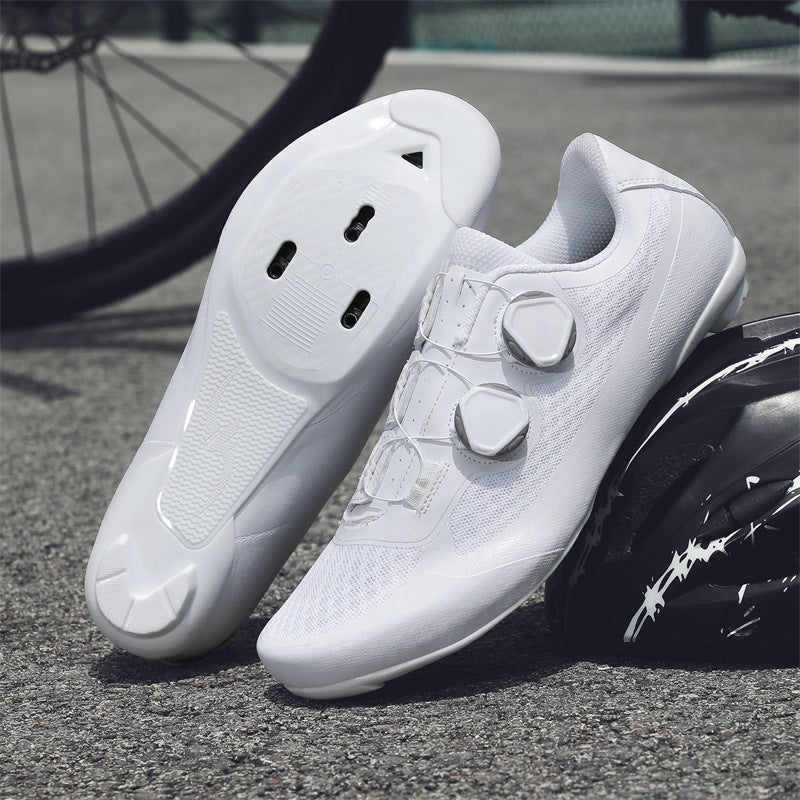 2025 New Summer Bag-Soled Road Bike Lock Shoe Set for Men Breathable Seamless Lock-Free Cycling Shoes Nylon Hard Sole