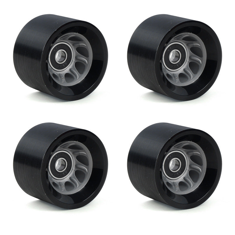 Double-row roller skates wear-resistant carpool four-wheel skates high hardness speed pulley roller skates skateboard universal Pu wheel