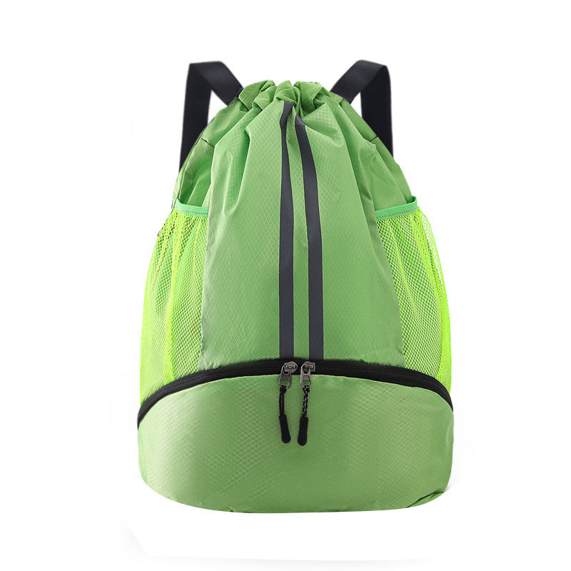 Basketball Bag, Swimming Bag, Dry and Wet Separation Swimsuit Storage Bag, Sports Backpack, Drawstring Backpack, Special for Swimming