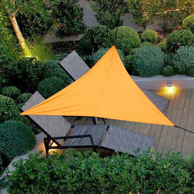 Cross-Border Canopy Tent Large Courtyard Sunshade Outdoor Camping Silver-Coated Triangular Canopy Pergola Awning