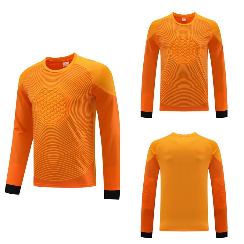 2025 Football Goalkeeper suit Long Sleeve Competition Training Team Uniform Breathable Children's Cross-border Foreign Trade Jersey Printable