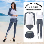 Diving suit women's new couple anti-DDoS swimsuit split long-sleeved trousers quick-drying surfing snorkeling suit jellyfish suit men