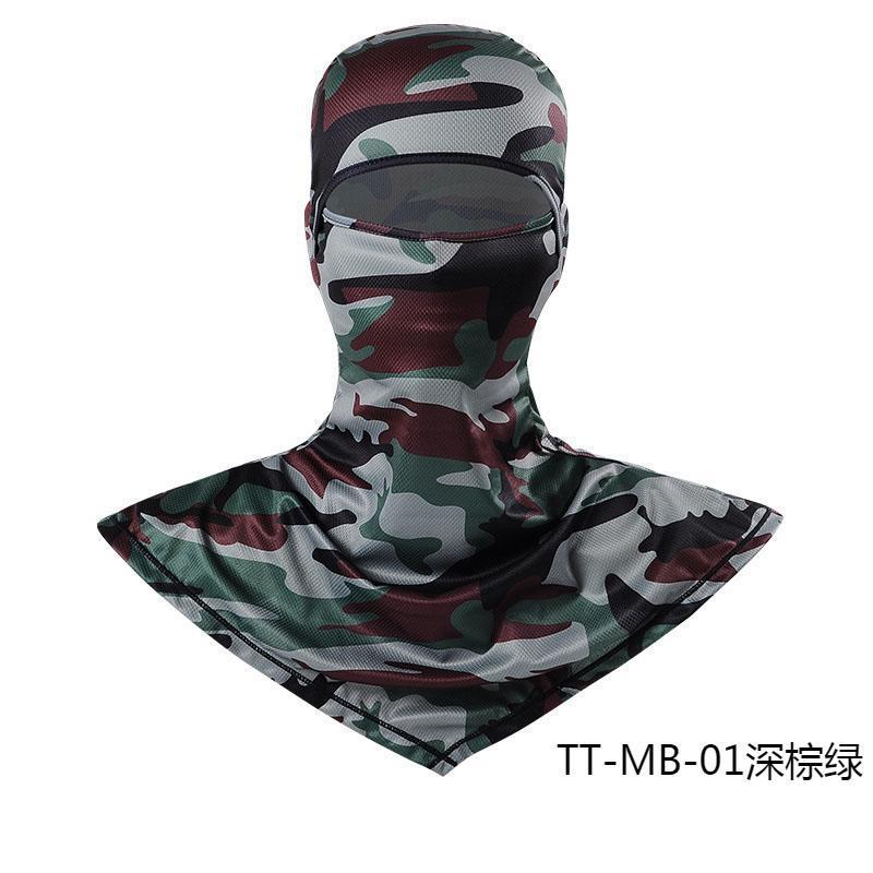 Summer Fishing Full Face Sun Protection Mask Outdoor Dustproof and Anti-Uv Hood Breathable Quick-Drying Sweat-Absorbent Cycling Hood