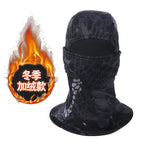 Winter Cycling Hat for Men and Women, Warm Mask and Neck Warmer Integrated, Fleece-Lined, Thickened, Windproof, Outdoor Travel Cold-Proof Face Mask