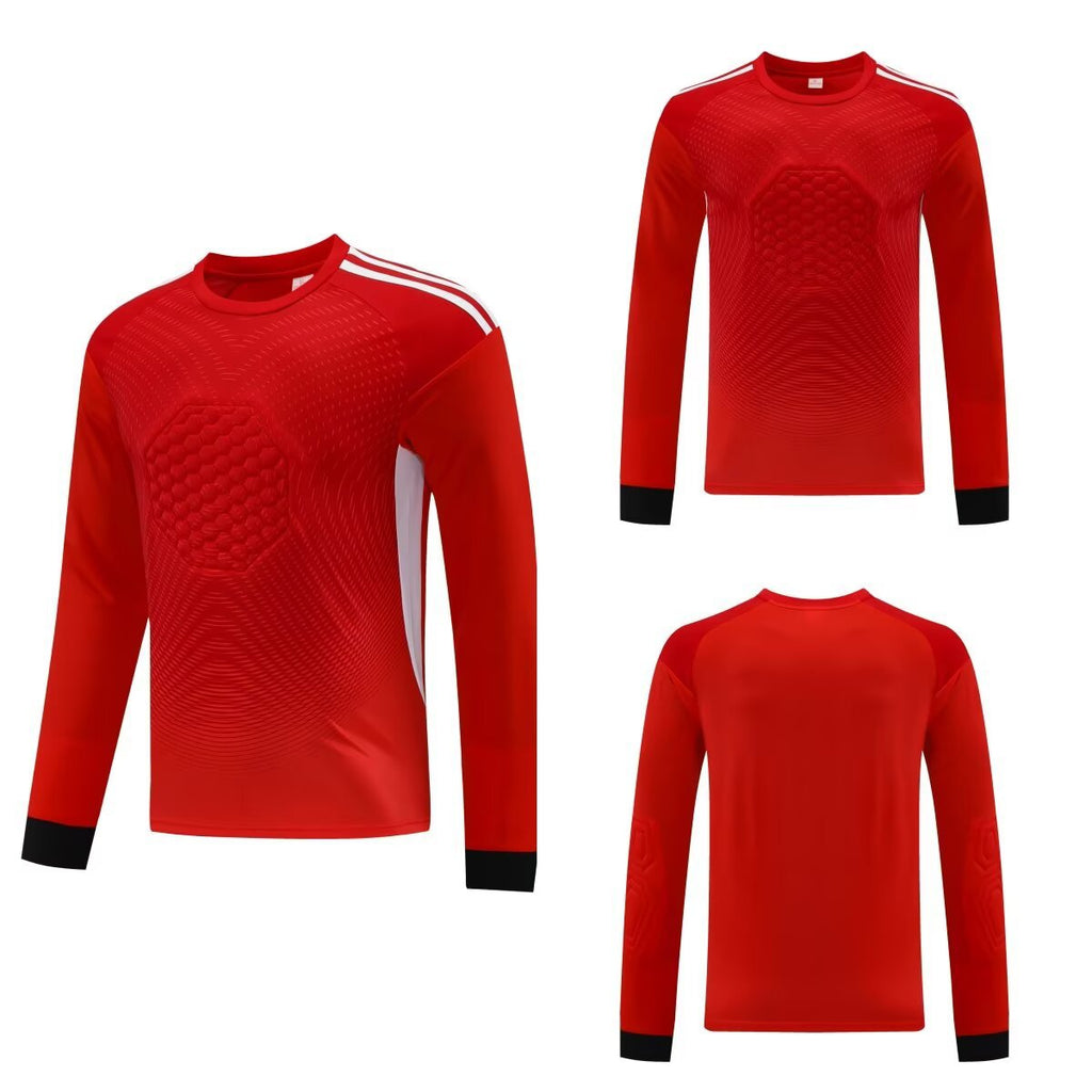 2025 football goalkeeper suit suit men's and women's competition dragon gate suit cross-border foreign trade children's competition breathable long sleeve summer