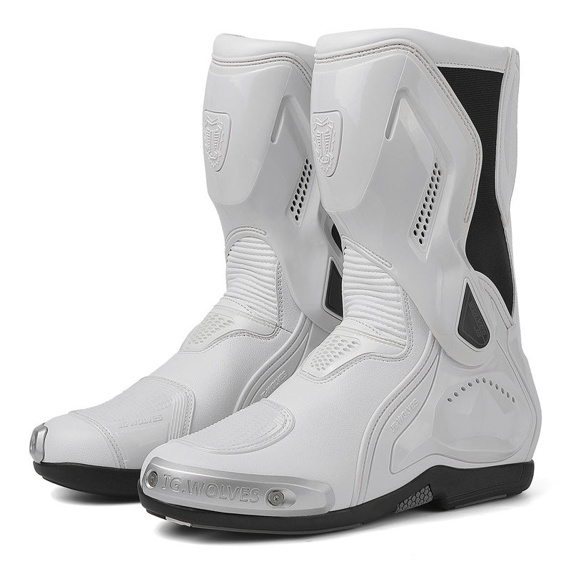 Motorcycle Riding Boots Are Comfortable and Wear-Resistant, Track-Level Protective Boots, Motorcycle Anti-Fall Riding Boots, Motorcycle Rider Equipment