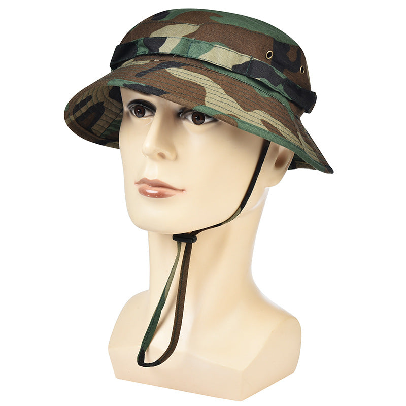 BENNI Hat Sun Protection Military Fan Tactical Hat Men's Outdoor Mountaineering Fisherman Hat Big-brimmed Sunshade Hat Round-brimmed Cowboy Hat