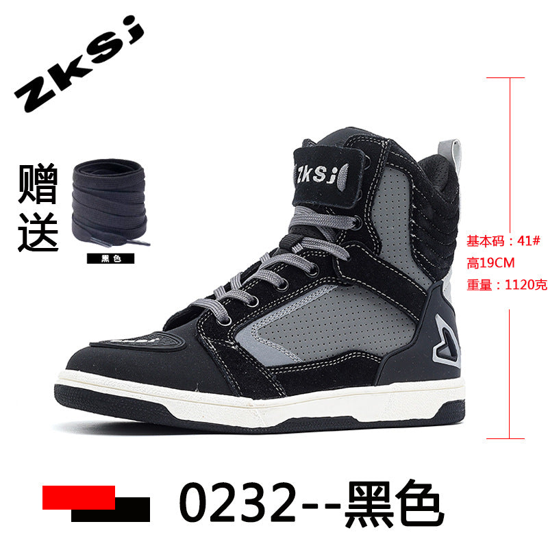 Cross-border motorcycle riding shoes motorcycle boots four seasons breathable anti-fall knight equipment road racing shoes parkour shoes four seasons