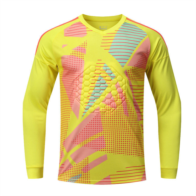 Goalkeeper Goalkeeper Uniform Breathable Adult and Children's Long-Sleeved Tops Cross-Border Popular Quick-Drying Printed Sports Football Uniform