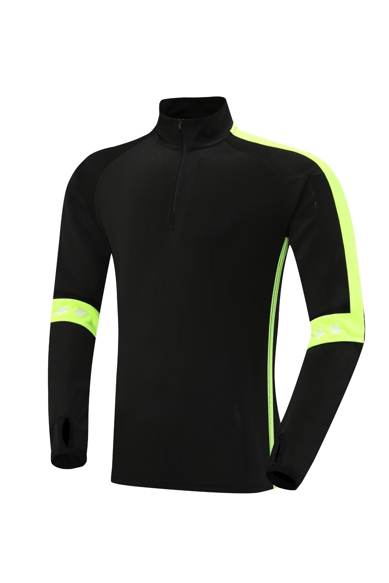 2024 autumn and winter football uniform half zipper long sleeve coat children's adult training clothing suit sports appearance clothing fleece-lined