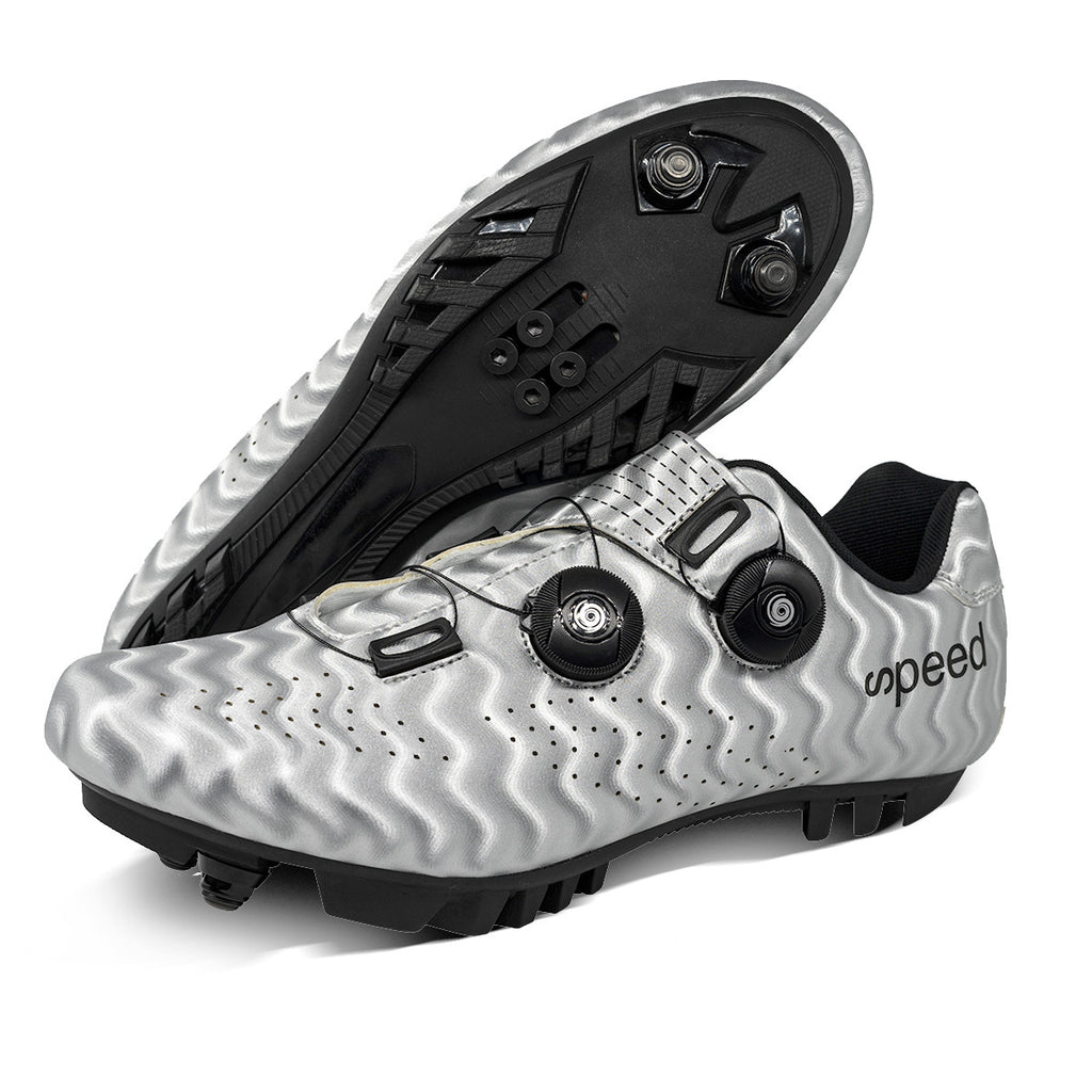 Factory direct road race outdoor cycling shoes double rotating buckle plus size foreign trade lock cycling shoes