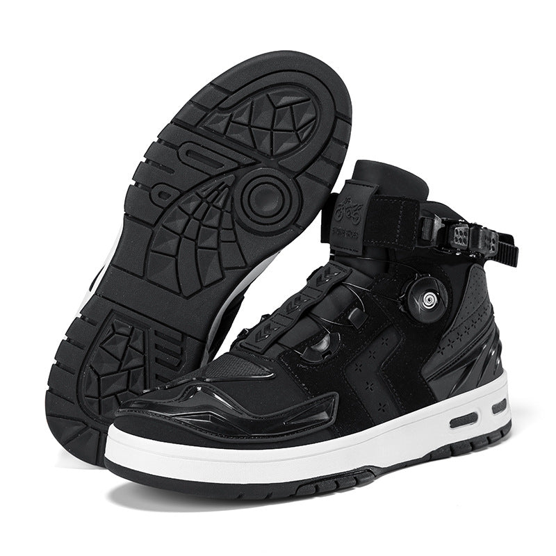 Cross-Border Supply Men's Motorcycle Shoes Large Size Motorcycle Riding Shoes Men's Rider Four-Season Sneakers Motorcycle Travel Equipment