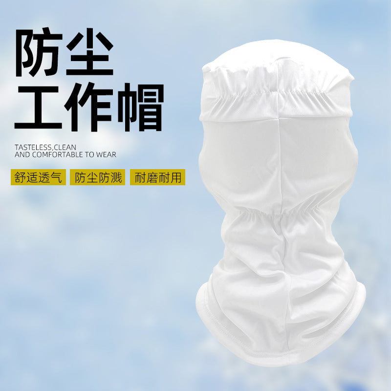 Food workshop dust mask chef medical work head cover breathable locomotive liner cap full face pullover cap summer