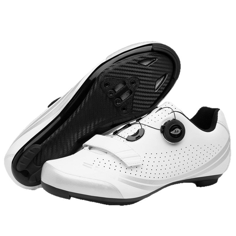 New Lockable Cycling Shoes Single-Lock Shoes for Men and Women Road Bicycle Power-Assisted Shoes Hard-Soled Mountain Biking Rubber Soles