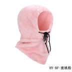 Cross-border Autumn and Winter Outdoor Riding Mask Sports Windproof Cold-proof Warm Hat Scarf Double-sided Arctic Fleece Headgear Face Protection