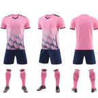 Football uniform suit printing adult children football match training team uniform short sleeve jersey printing number sportswear