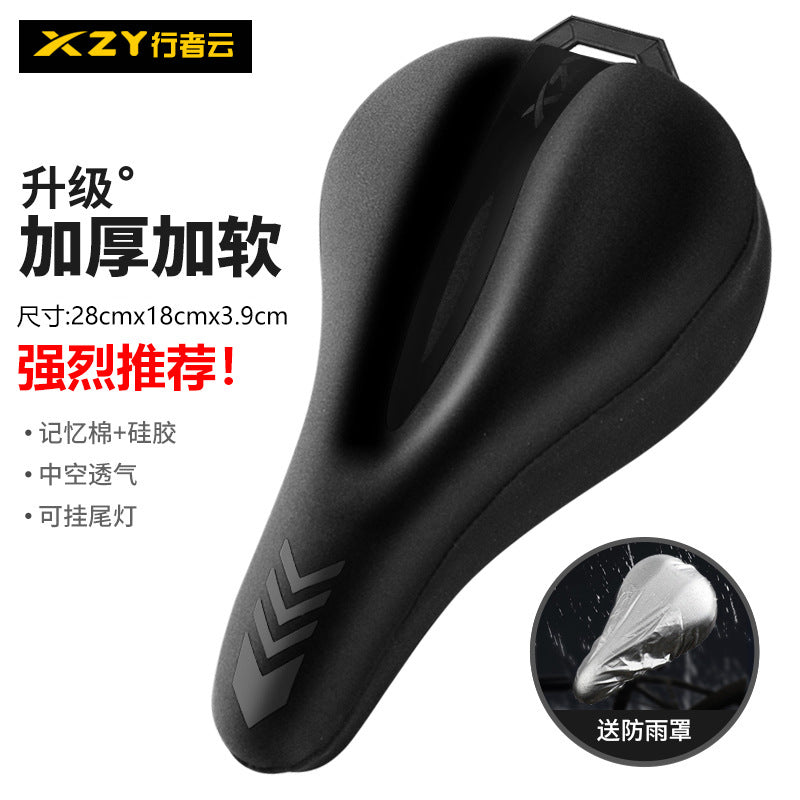 Bicycle Cushion Cover Silicone Thickened Comfortable Soft Road Bike Cushion Cover Cycling Accessories Mountain Bike Cushion Cover