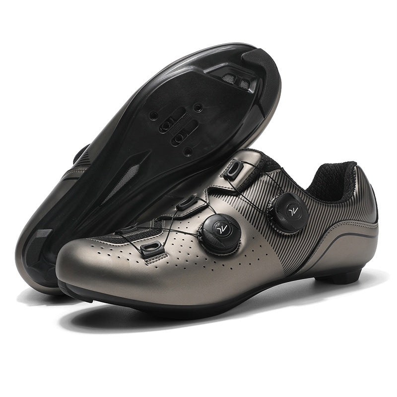 Cycling Shoes Outdoor Riding Shoes Non-Lock Rubber Sole Road Sole Mountain Sole Outdoor Cross-Border Popular Double Buckle Lock Shoes