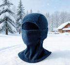 Fleece-Lined Winter Windproof and Warm Face Mask, Cold-Proof Face Protection for Skiing and Cycling, Neck Warmer, Hat and Earmuffs All-In-One Hat