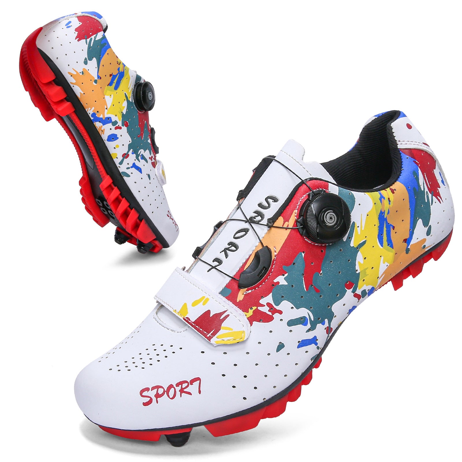 New Style Cycling Shoes with Lock Spring Lock Shoes for Men and Women Road Bike Booster Shoes Hard Sole Mountain Bike sneaker
