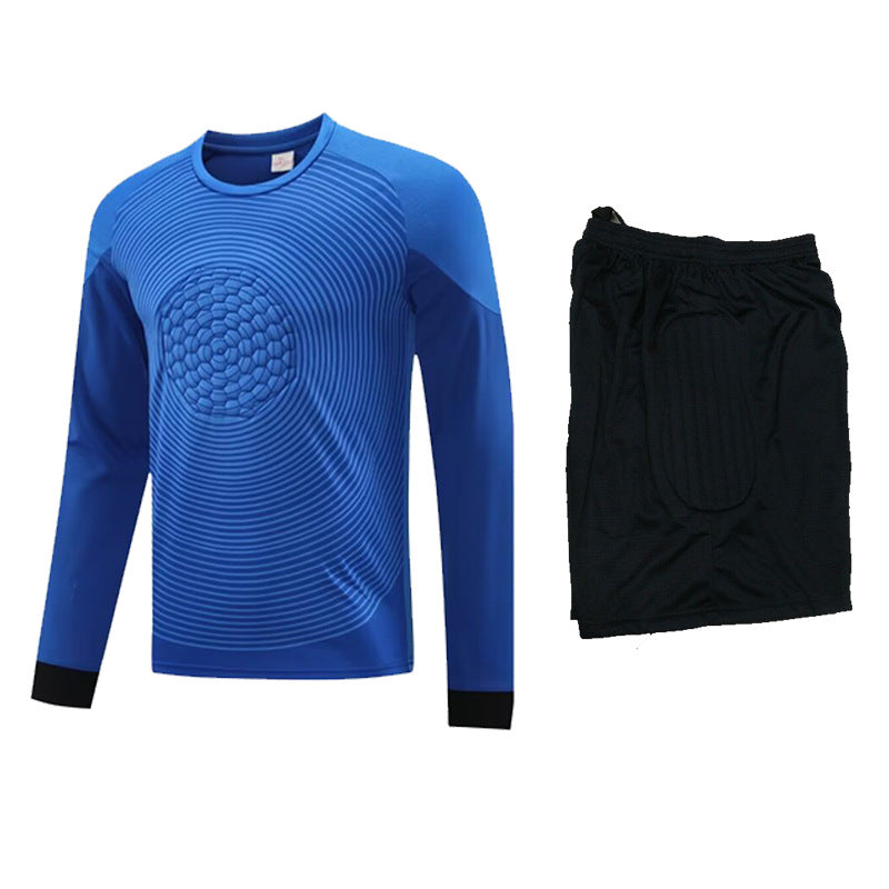 2025 Football Goalkeeper suit Long Sleeve Competition Training Team Uniform Breathable Children's Cross-border Foreign Trade Jersey Printable