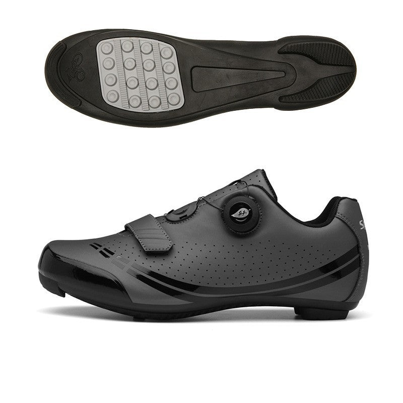 New Lockable Cycling Shoes Single-Lock Shoes for Men and Women Road Bicycle Power-Assisted Shoes Hard-Soled Mountain Biking Rubber Soles