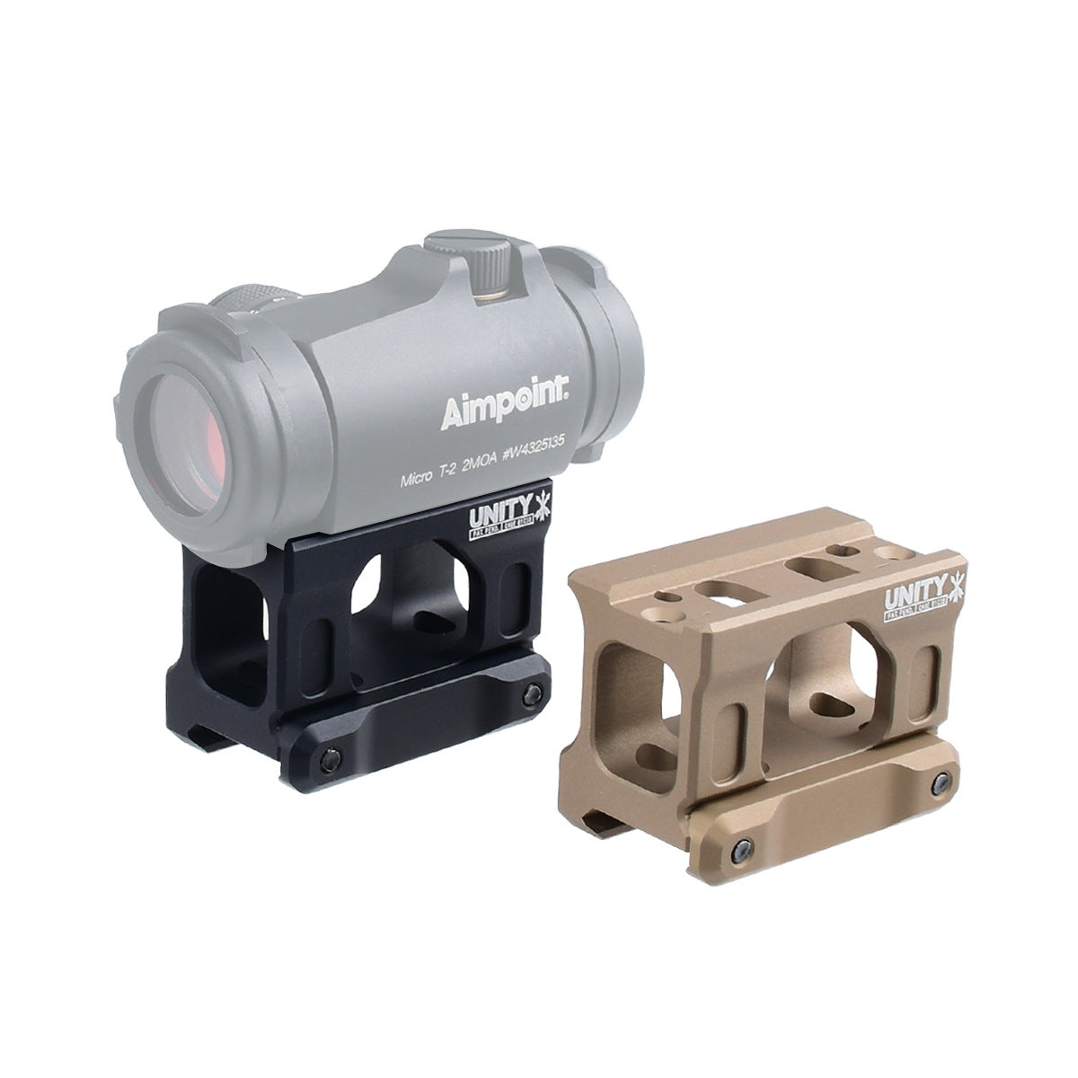 Tactical UN Base T1T2 Bracket HD41/Micro Mount Elevated Metal Base 20mm Card Slot Base