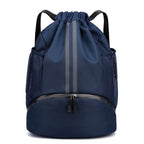 Basketball Bag, Swimming Bag, Dry and Wet Separation Swimsuit Storage Bag, Sports Backpack, Drawstring Backpack, Special for Swimming