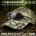 New Mesh Camouflage Baseball Cap Military Tactical Outdoor Mountaineering Sun Hat with Velcro Sun Protection Cap Duckbill Cap