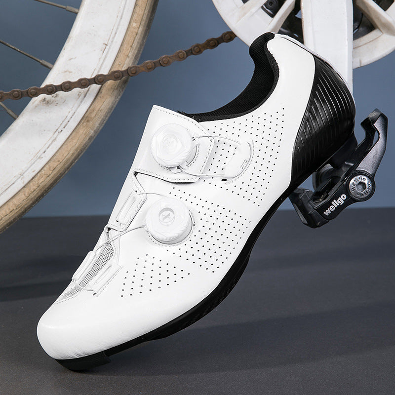 Cross-border New Road Car Lock Shoes Hard Bottom Bike Shoes suit Breathable Lockless Cycling Shoes Men's Mountain Bicycle Shoes
