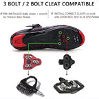 Outdoor Road Mountain Rubber Men's and Women's Lockable Bicycles Without Locks Hard-Soled Spinning Cycling Shoes