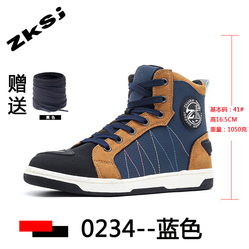 Cross-border motorcycle riding shoes motorcycle boots four seasons breathable anti-fall knight equipment road racing shoes parkour shoes four seasons