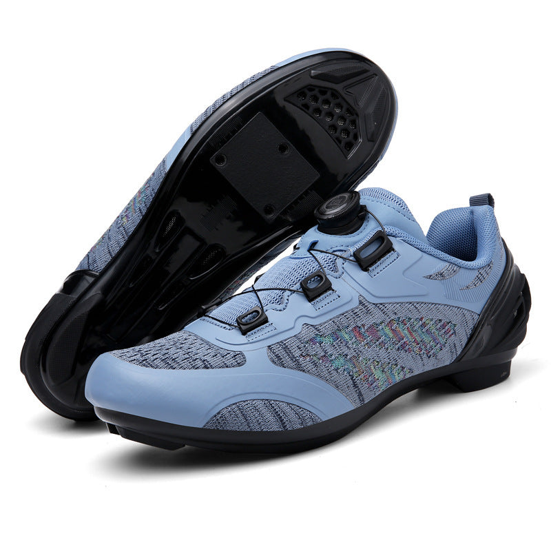 Cross-Border Foreign Trade Mesh Breathable Bicycle Shoes Cycling Shoes Men's and Women's Road Bike Lock Shoes Mountain Bike Shoes Wholesale
