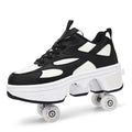 Cross-border heywalk shoes children invisible four-wheel retractable pulley shoes flash fashion skates 4-wheel sports men
