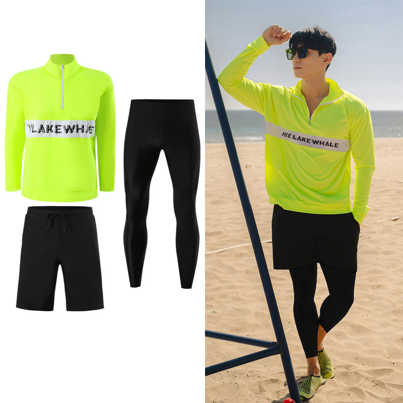 Sun Protection Quick-Drying Diving Suit Split Long-Sleeved Long Pants Swimwear Jellyfish Suit Couple Warm Men's Swimwear Women's Surfing Suit