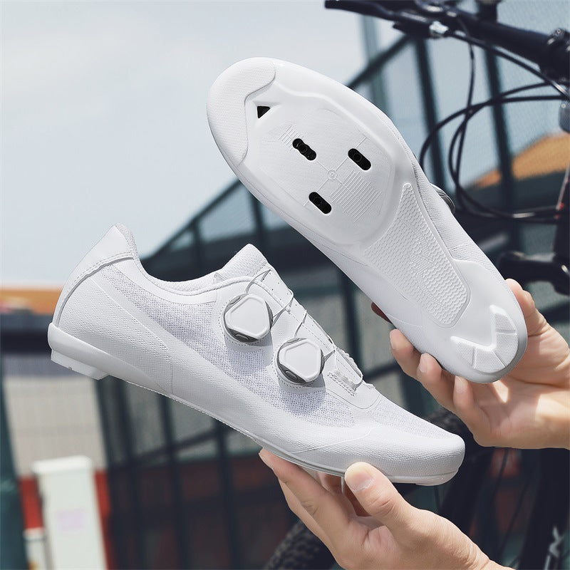 Cross-Border Foreign Trade Summer Breathable Mesh Cycling Shoes Cycling Shoes for Men and Women Road Bike Lock Shoes Bicycle Lock-Free Shoes