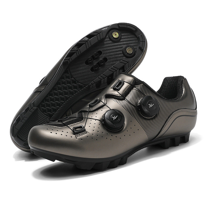 Cycling Shoes Outdoor Riding Shoes Non-Lock Rubber Sole Road Sole Mountain Sole Outdoor Cross-Border Popular Double Buckle Lock Shoes