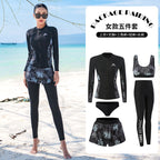 Diving suit women's new couple anti-DDoS swimsuit split long-sleeved trousers quick-drying surfing snorkeling suit jellyfish suit men