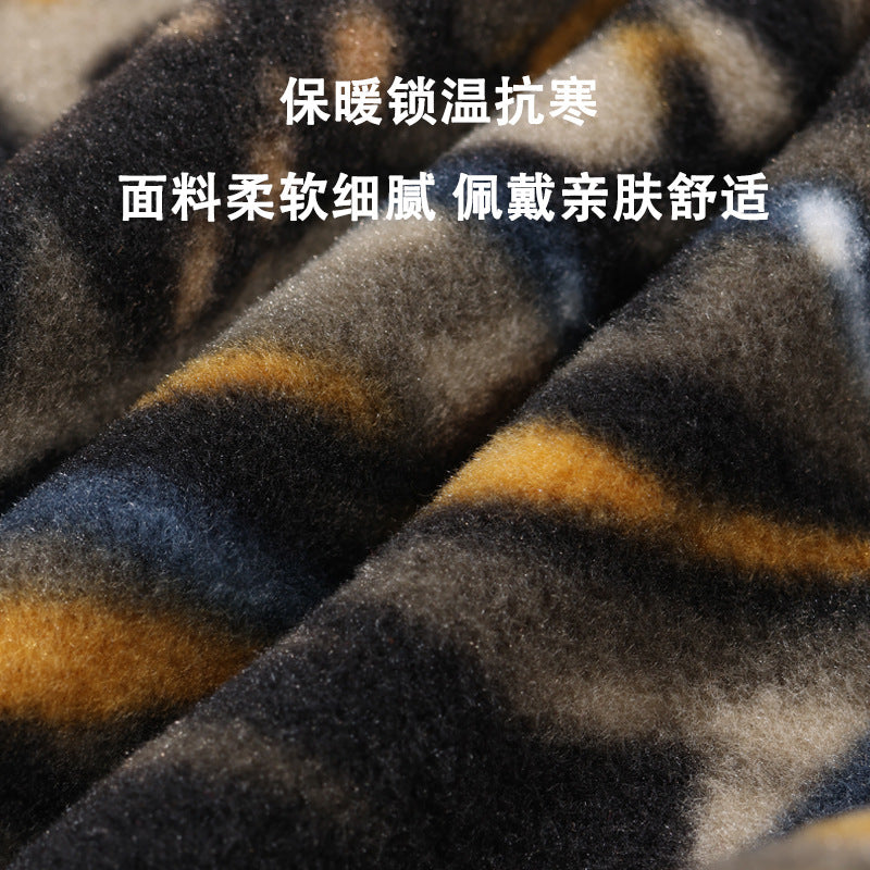 Cross-Border Autumn and Winter Warm and Windproof Cycling Sports Mask Polar Fleece Camouflage Warm Hunting Hood Ski Mask