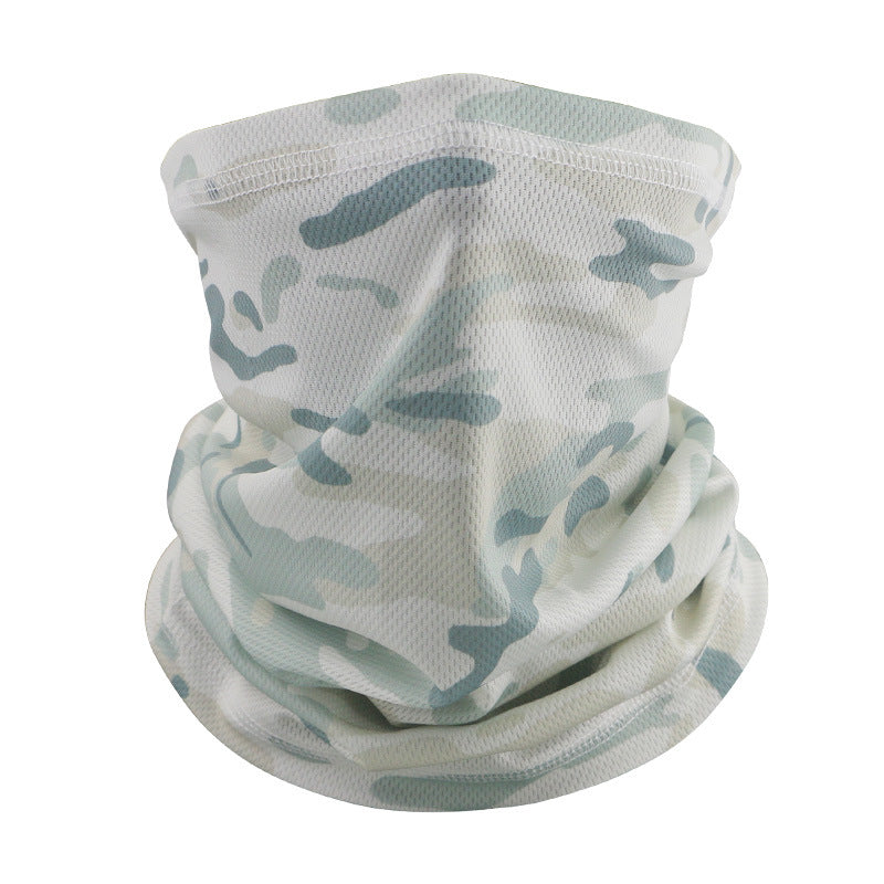 Thin Riding Mask Outdoor Camouflage Multifunctional Magic Headscarf Breathable Sweat Absorbing Neck Mesh Scarf Cross Border