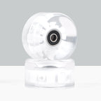 6536 double-row roller skates color luminous wheel four-wheel roller skates land skateboard universal PU transparent flash wheel