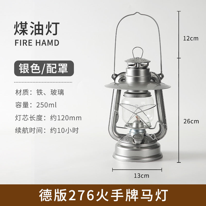 276 fire hand lantern outdoor camping lamp tent lighting lamp retro kerosene lamp atmosphere portable camping lamp