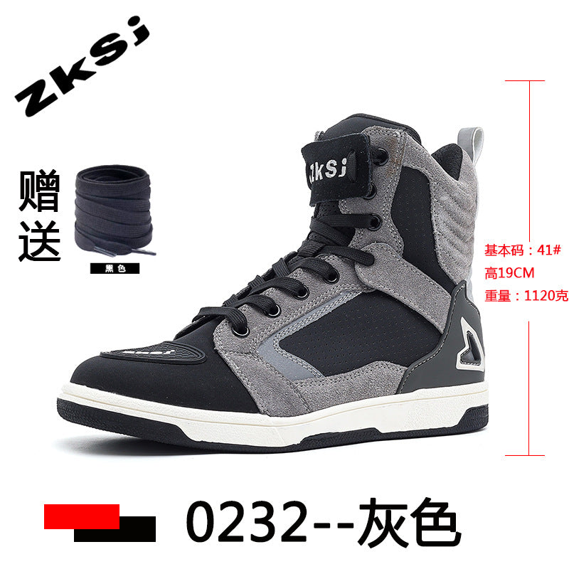 Cross-border motorcycle riding shoes motorcycle boots four seasons breathable anti-fall knight equipment road racing shoes parkour shoes four seasons