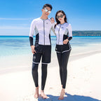 Diving suit women's new couple anti-DDoS swimsuit split long-sleeved trousers quick-drying surfing snorkeling suit jellyfish suit men